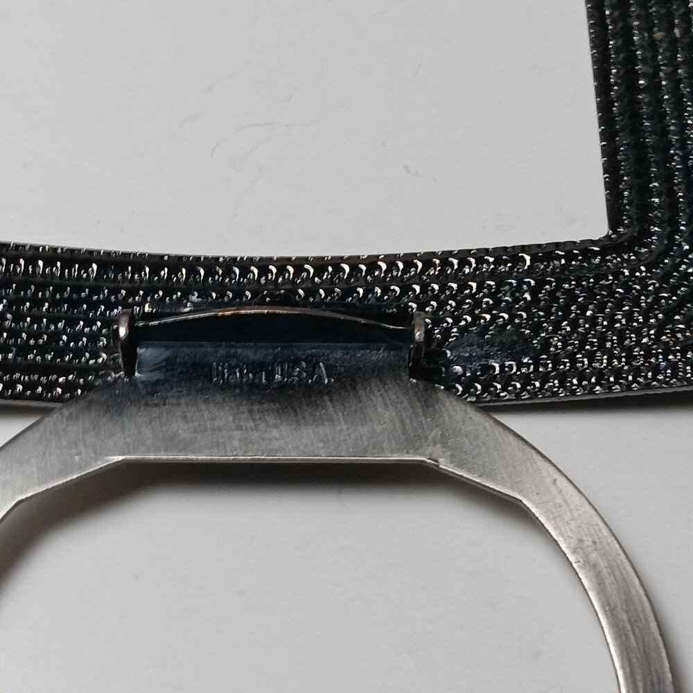 Signed  Lieba USA Buckle ring Modern  Minimalist - Picture 4 of 4
